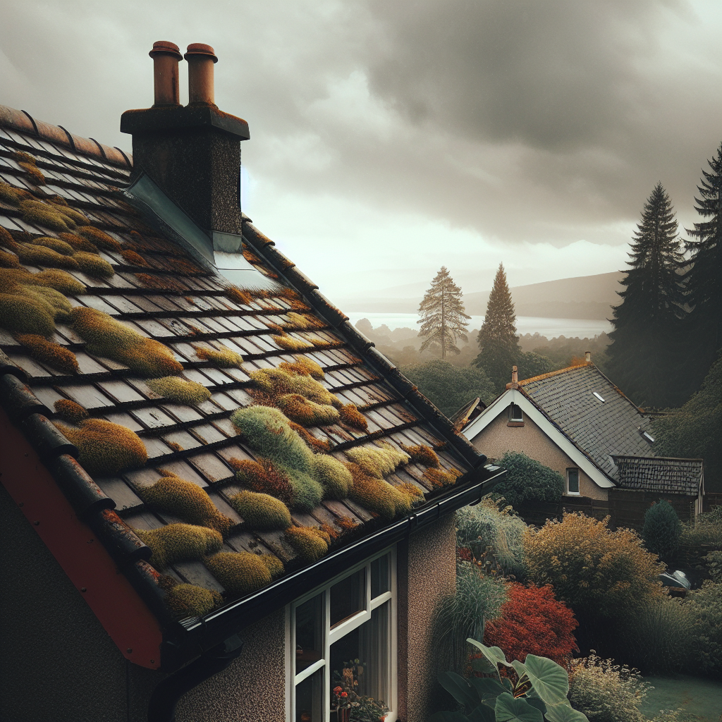 Damaged tiled roof in Glenrothes