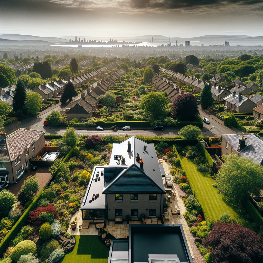 A professionally installed flat roof with EPDM, in Fife