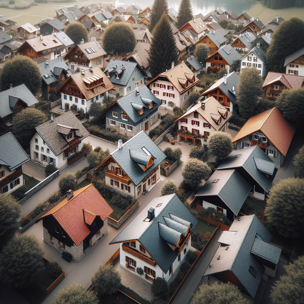 Kinglassie rooftops under clear sky