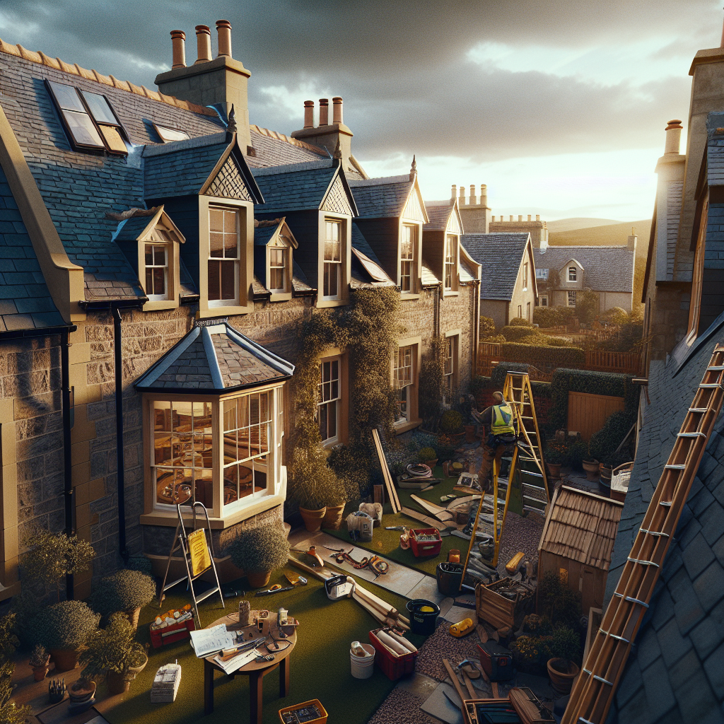 Newly installed roof on a house in Kirkcaldy