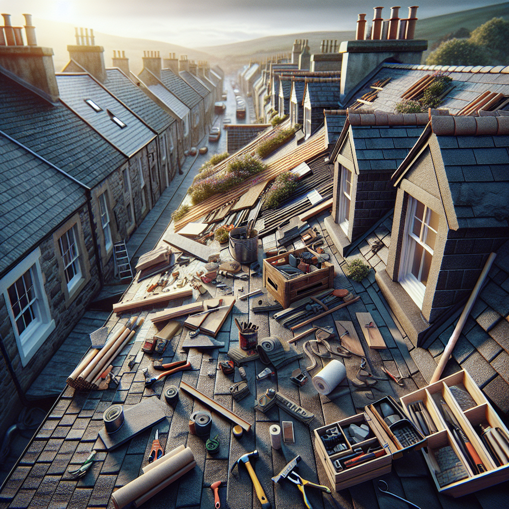 Flat roof installation materials and layers