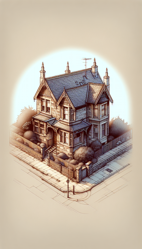 Roof showcasing various materials and textures