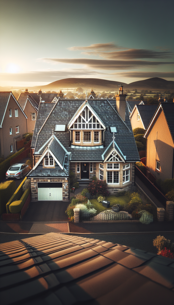 House roof in Fife showing no signs of leaks