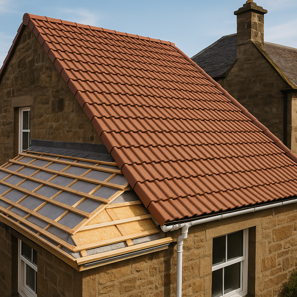 New tiled roof installation Kirkcaldy