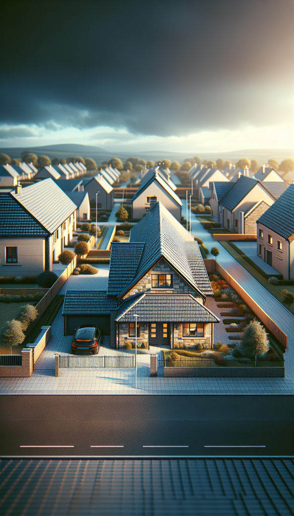 Newly installed tiled roof on a residential home in Kinglassie