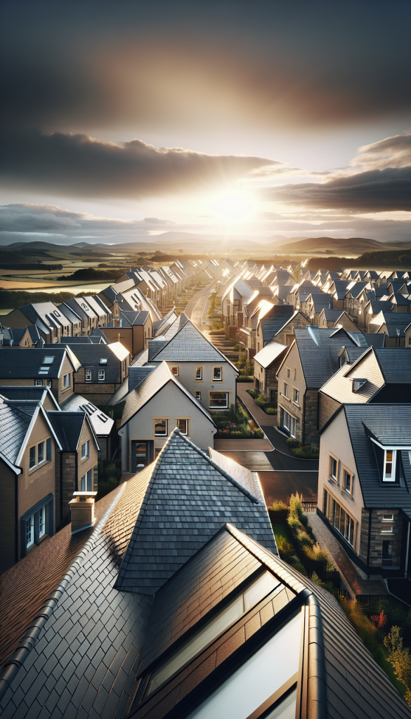 A residential roof in Glenrothes